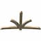 Ekena Millwork Davenport Rough Sawn Timber Gable Bracket, Douglas Fir, 96"W x 56"H x 4"D x 6"F, 14/12 Pitch GBW096X56X0406DAV00RDF - alternate 3